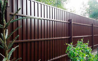 Установка фундамента под забор из профнастила