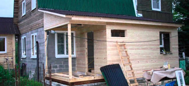 Особенности строительства пристроенной бани