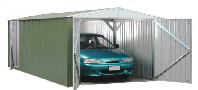 Гараж из профнастила своими руками. Чертежи, рекомендации и инструкция по постройке