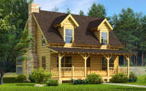 Сборные каркасные дома из бруса