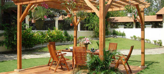 Пергола своими руками — пошаговая инструкция