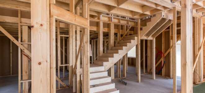 Обустройство лестницы в каркасном доме