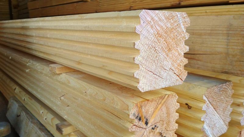 Брус шип-паз