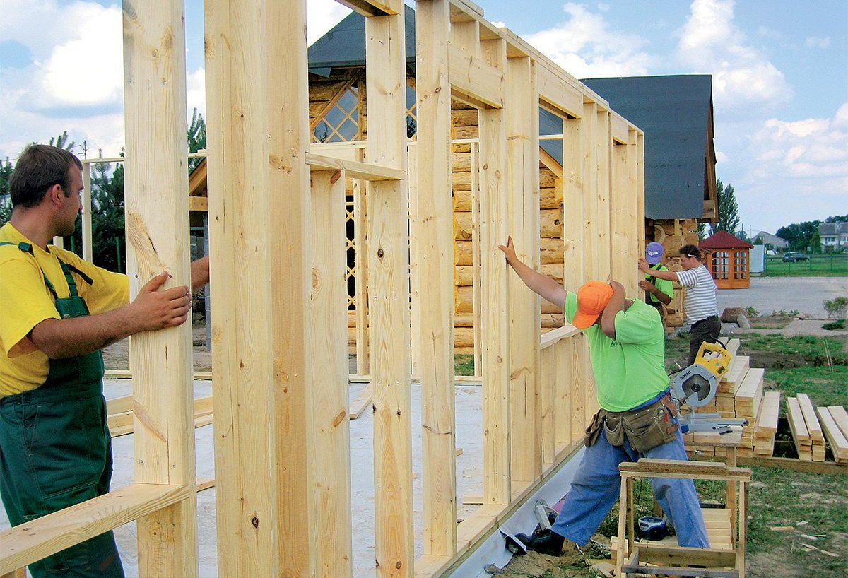 Возведение каркаса