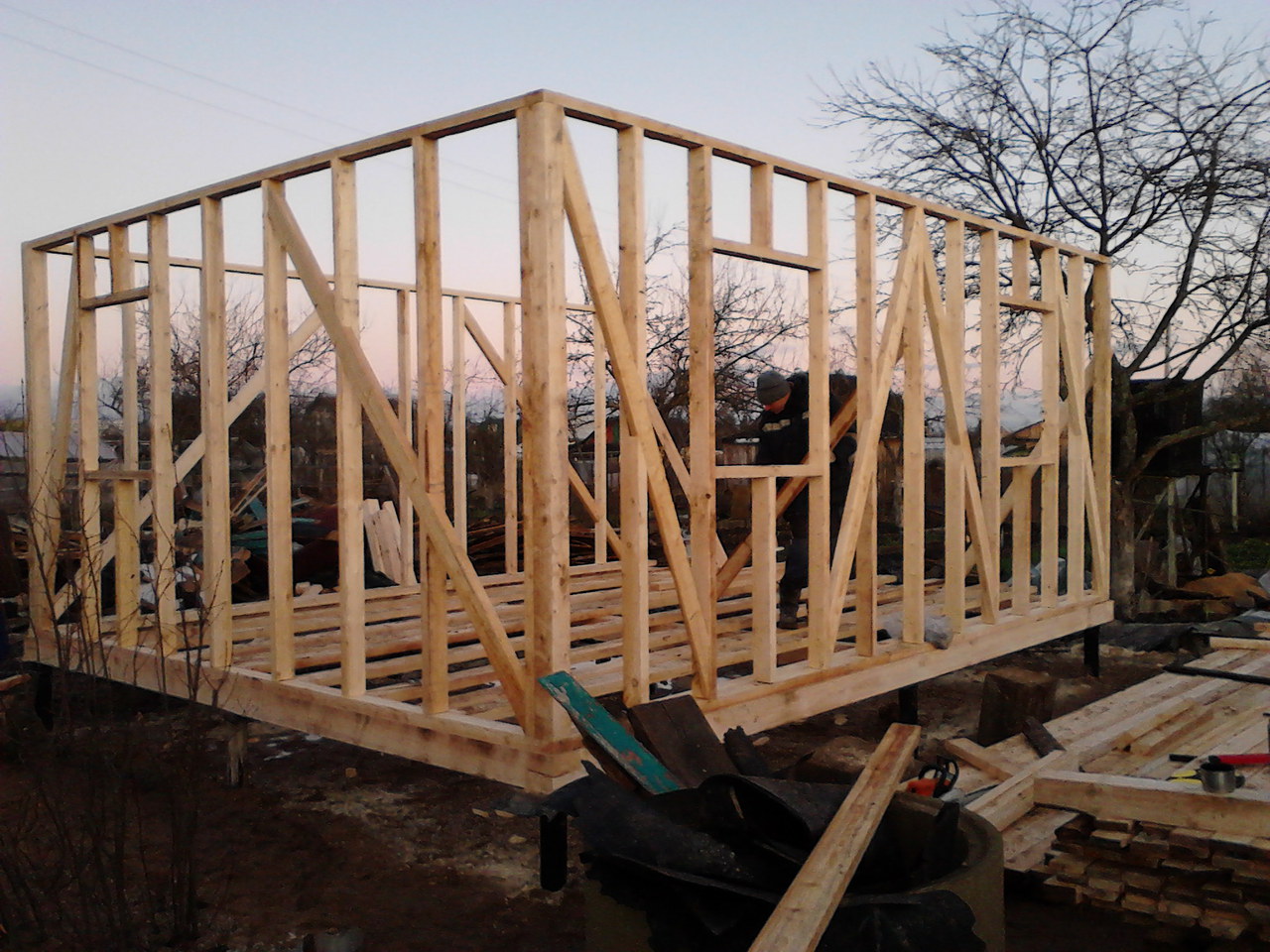 Сборка каркаса