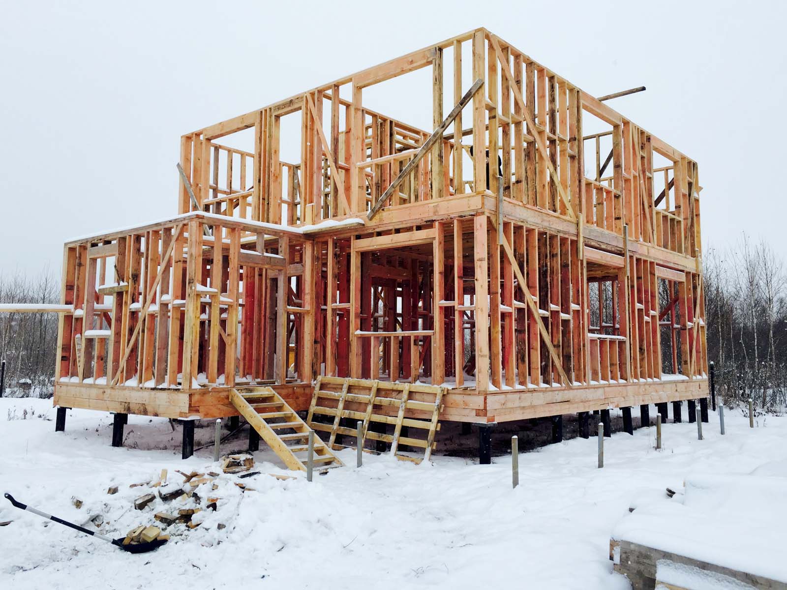 Каркасно-рамочный дом