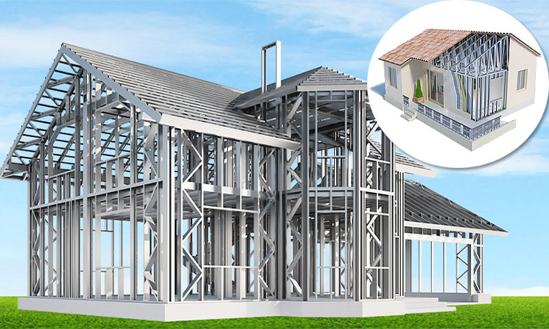Строение из металлопрофиля 