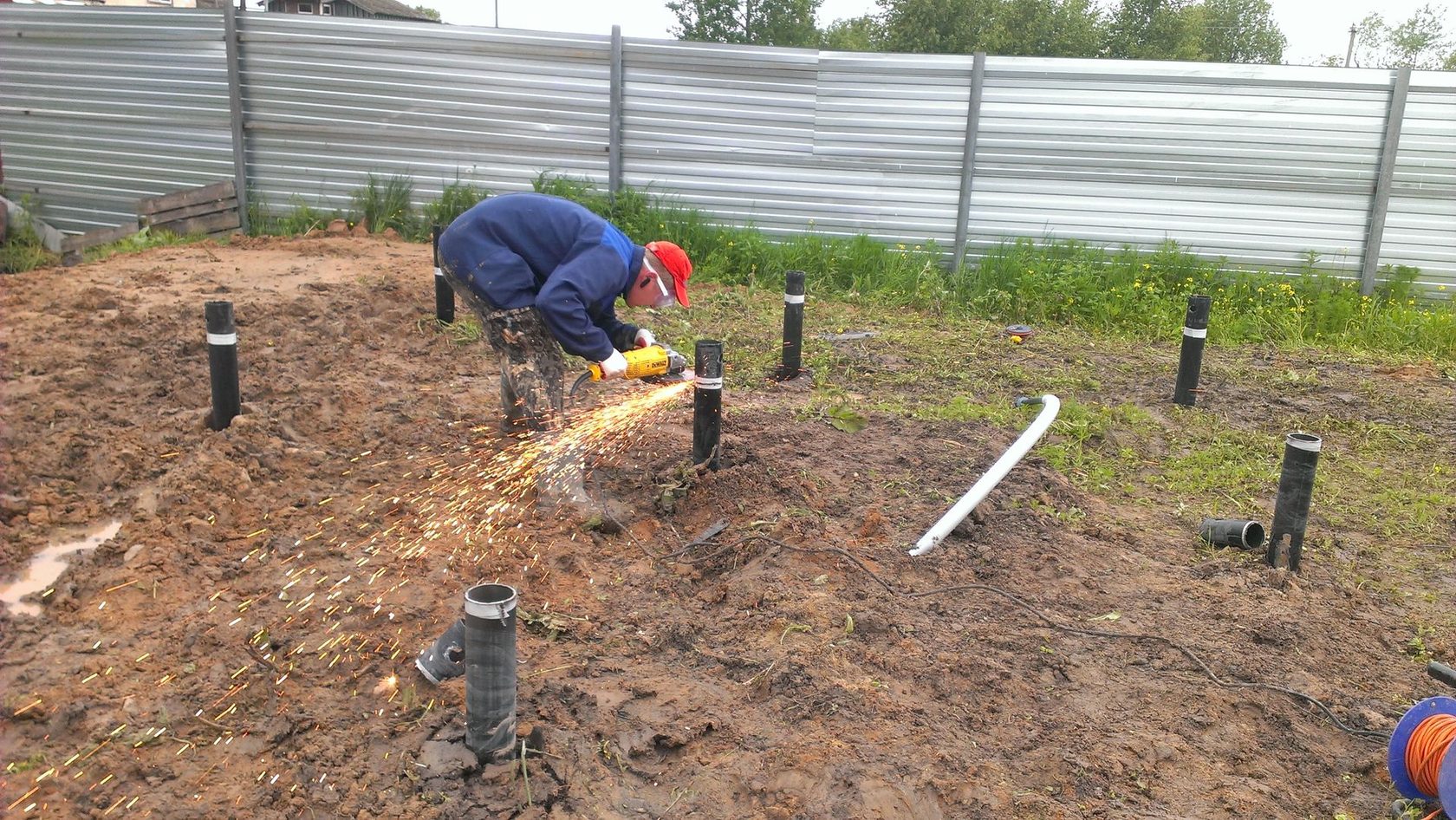 Обрезка свай