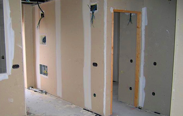 Обшивка стен гипсокартоном