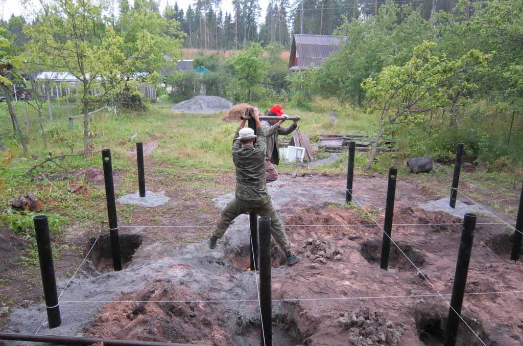 Вкручивание свай