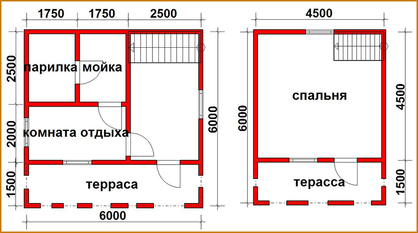 Планировка-двухэтажного-дома-бани