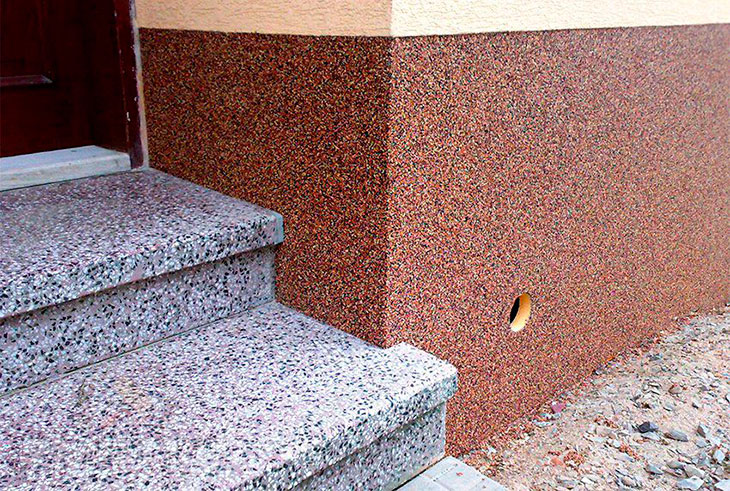 Мраморное покрытие из крошки